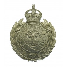 Worcestershire Constabulary Wreath Cap Badge - King's Crown