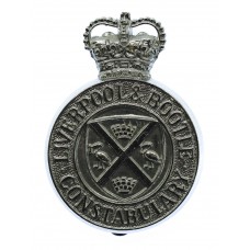 Liverpool & Bootle Constabulary Cap Badge - Queen's Crown