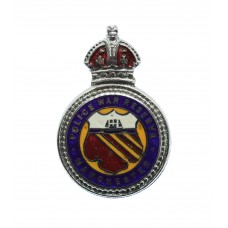 Manchester City Police War Reserve Enamelled Lapel Badge - King's