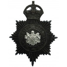 Manchester City Police Black Helmet Plate - King's Crown