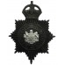 Manchester City Police Black Helmet Plate - King's Crown