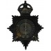 Manchester City Police Black Helmet Plate - King's Crown