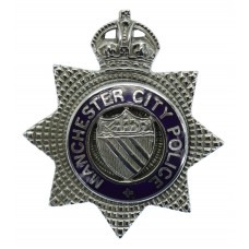 Manchester City Police Senior Officer's Enamelled Cap Badge - Kin