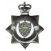 Manchester City Police Senior Officer's Enamelled Cap Badge - Queen's Crown (One Piece)