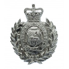 Preston Borough Police Wreath Cap Badge - Queen's Crown