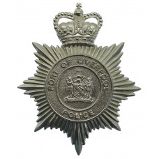 Port of Liverpool Police Helmet Plate - Queen's Crown