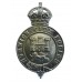 Norwich City Police Helmet Plate - King's Crown