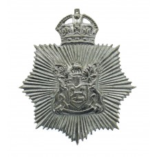 Derby Borough Police Star Cap Badge - King's Crown