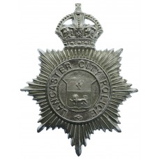 Lancaster City Police Helmet Plate - King's Crown