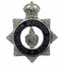 Accrington Borough Police Senior Officer's Enamelled Cap Badge - King's Crown