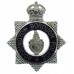 Accrington Borough Police Senior Officer's Enamelled Cap Badge - King's Crown