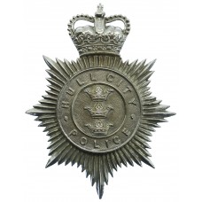 Hull City Police Helmet Plate - Queen's Crown