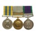 Queen's Korea Medal, UN Korea Medal and Campaign Service Medal (Clasp - Borneo) Medal Group of Three - W.O.Cl.2. J.A. Matty, Royal Artillery
