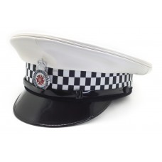 Lancashire Constabulary Traffic Officer's White Peaked Cap 