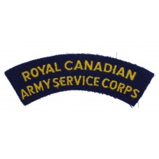 Royal Canadian Army Service Corps (ROYAL CANADIAN/ARMY SERVICE CORPS) Cloth Shoulder Title