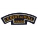 Canadian Le Regiment de Hull (LE REGT. DE HULL/CANADA) Cloth Shoulder Title