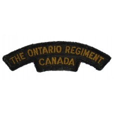Canadian Ontario Regiment (THE ONTARIO REGIMENT/CANADA) Cloth Shoulder Title