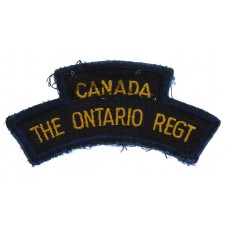 Canadian Ontario Regiment (CANADA/THE ONTARIO REGT) Cloth Shoulder Title