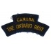 Canadian Ontario Regiment (CANADA/THE ONTARIO REGT) Cloth Shoulder Title