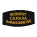 Canadian Le Regiment de Maisonneuve (REGIMENT/CANADA/de MAISONNEUVE) Cloth Shoulder Title