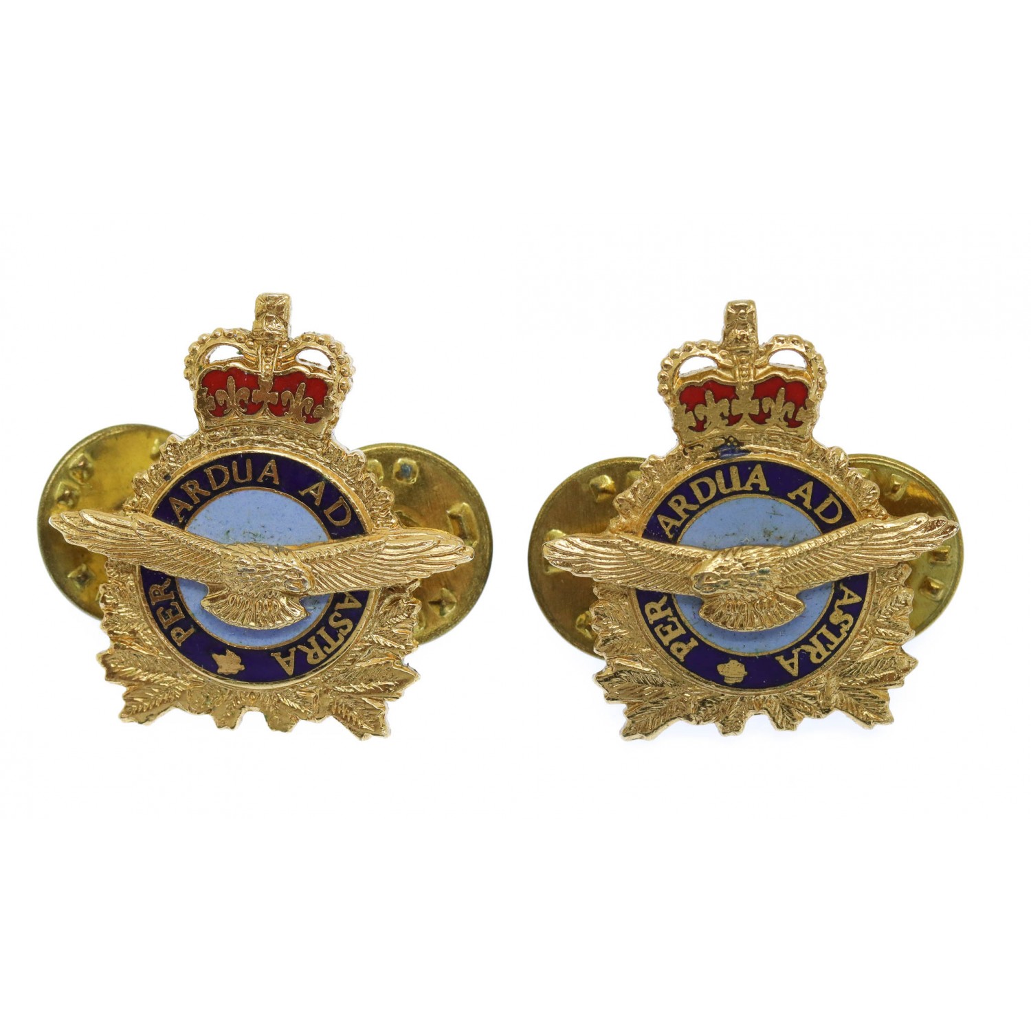 Pair of Canadian Forces Air Operations Branch Collar Badges