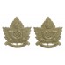 Pair of Canadian Saskatoon Light Infantry Collar Badges - King's Crown