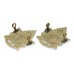 Pair of Canadian Saskatoon Light Infantry Collar Badges - King's Crown