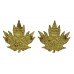 Pair of Canadian Army Physical Training Corps Collar Badges - Queen's Crown