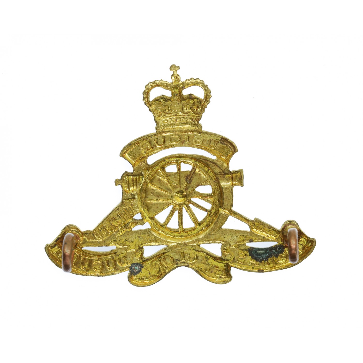 Royal Canadian Artillery Beret Badge - Queen's Crown