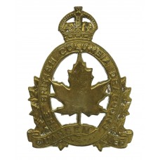 Canadian British Columbia Dragoons Cap Badge - King's Crown 