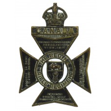 Canadian The Regina Rifle Regiment Cap Badge - King's Crown