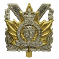 Canadian Perth Regiment Cap Badge - Queen's Crown