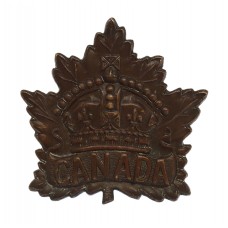 Canadian Canada WW1 General Service Cap Badge (P.W. Ellis & C