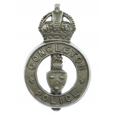 Congleton Borough Police Cap Badge - King's Crown