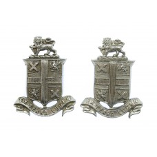 Pair of St. Helens Police Collar Badges