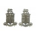 Pair of St. Helens Police Collar Badges
