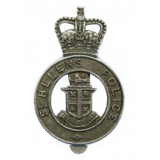 St. Helens Police Cap Badge - Queen's Crown