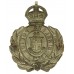 St Helen's Police Wreath Helmet Plate - King's Crown