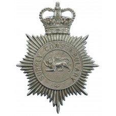 Surrey Constabulary Helmet Plate - Queen's Crown