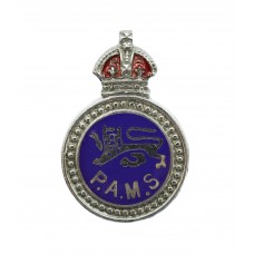 Surrey Constabulary Police Auxiliary Messenger Service (P.A.M.S.) Enamelled Lapel Badge - King's Crown