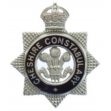 Cheshire Constabulary Senior Officer's Enamelled Cap Badge - King