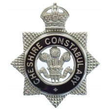 Cheshire Constabulary Senior Officer's Enamelled Cap Badge - King's Crown