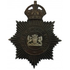 Carlisle City Police Night Helmet Plate - King's Crown