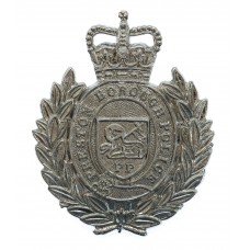 Preston Borough Police Wreath Cap Badge - Queen's Crown