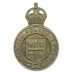 St. Lucia Police Force Cap Badge - King's Crown