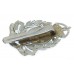 . Hong Kong Police Chrome Cap Badge - King's Crown