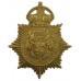 South African Police Helmet Plate - King's Crown (c.1931-1957)