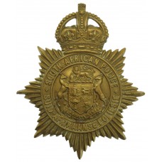 South African Police Helmet Plate - King's Crown (c.1926-31)