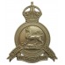 South African Constabulary Slouch Hat Badge - King's Crown (Non Voided Centre)