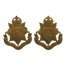 Pair of University of London O.T.C. Collar Badges
